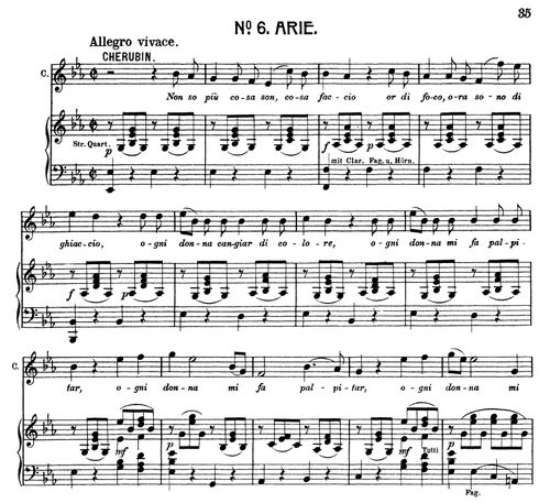 Deh vieni non tardar sheet music pdf