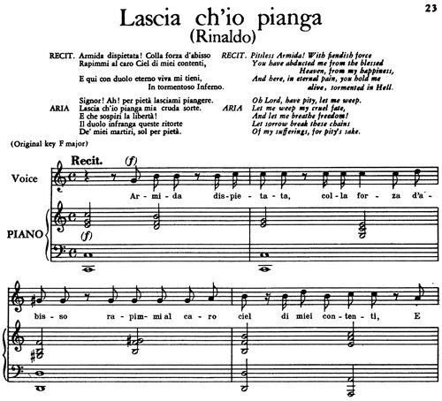 Lascia Ch Io Pianga Aria For Low Voice In D Major Rinaldo Hwv 7 G F Handel Ed Imc Classicalsingerdownloads Com