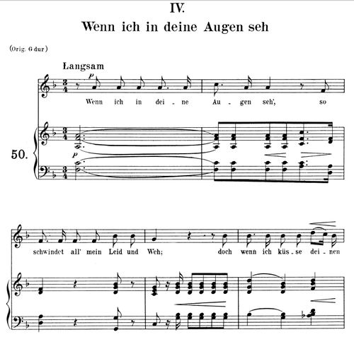 Wenn Ich In Deine Augen Seh Op 48 No 4 Medium Voice In F Major Ed Peters Classicalsingerdownloads Com